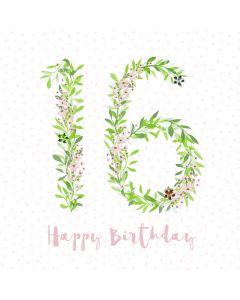 Happy Birthday - 16 card