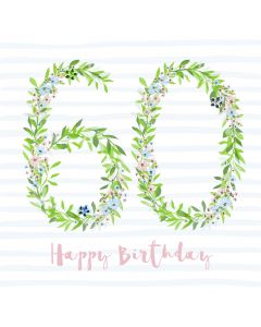 Happy Birthday - 60 Card