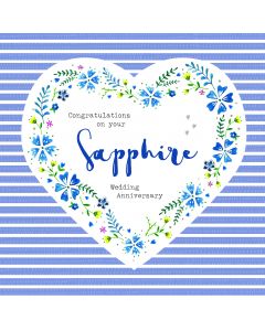 Congratulations on your Sapphire Wedding Anniversary Card