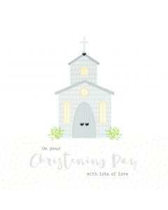 On your Christening Day, with lots of love card