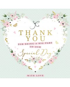 Thank you for being a big part of our special day card